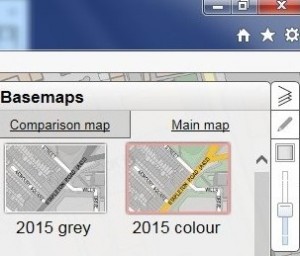Screenshot Basemaps tabs