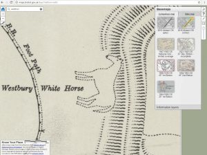 KYP Wiltshire depicting the White Horse at Westbury.