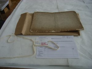 Old protective wrappers included wraps made of brown wrapping paper