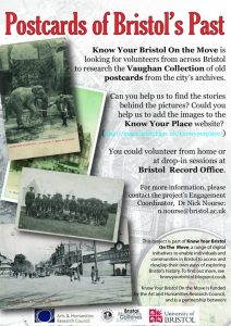 Bristol Archives designed a poster to recruit volunteers to the project